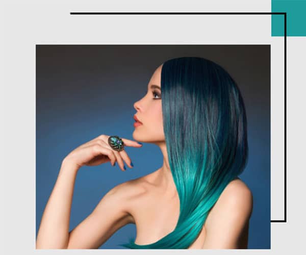 هایلایت آبی مو برای داشتن ظاهری جسور