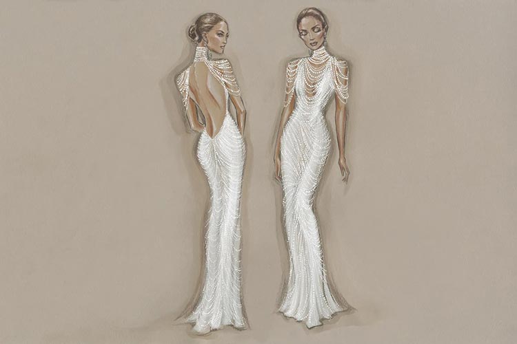 لباس عروسی جنیفر لوپز 